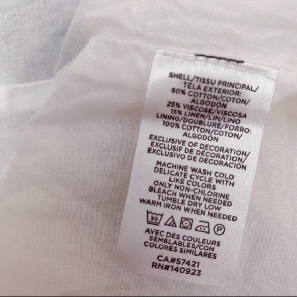 Loft Embroidered Flutter Sleeve Dress In Ivory NWT - Picture 11 of 11